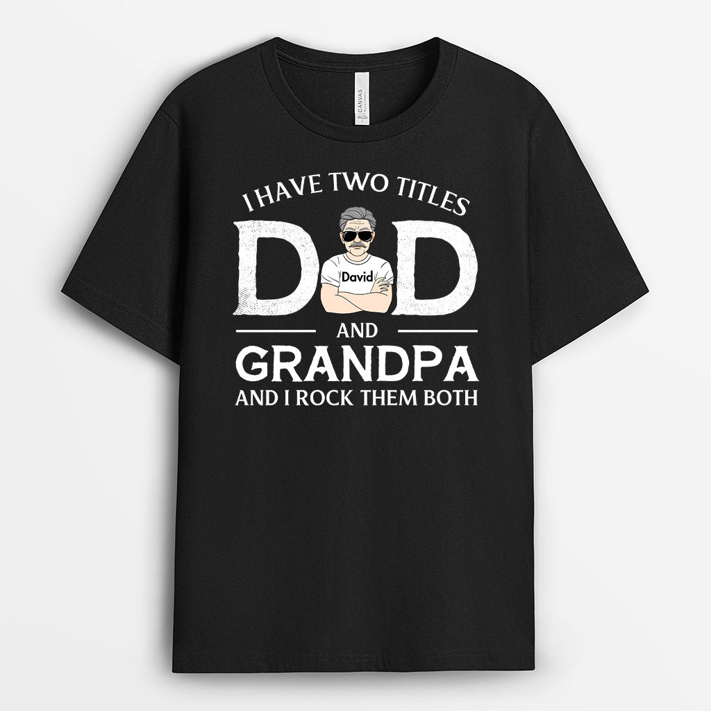 0267A248BUS1 Personalized T shirts gifts Man Grandpa Dad