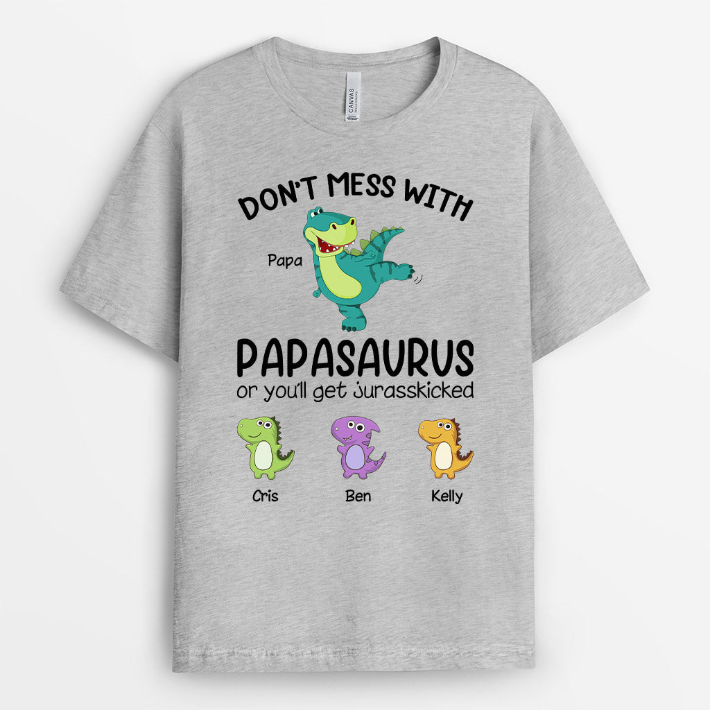 0274A240BUS2 Personalized T shirts gifts Dinosaur Grandpa Dad