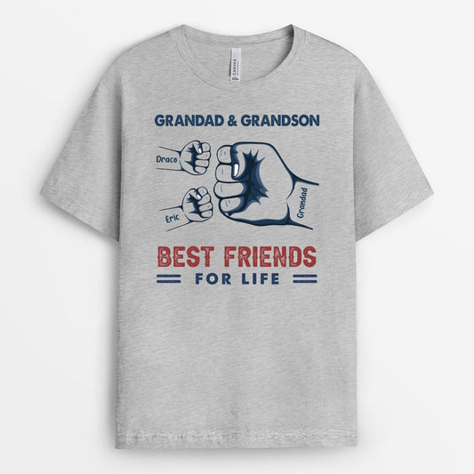 0293A148BUS2 Personalized T shirts gifts Fist Grandpa Dad