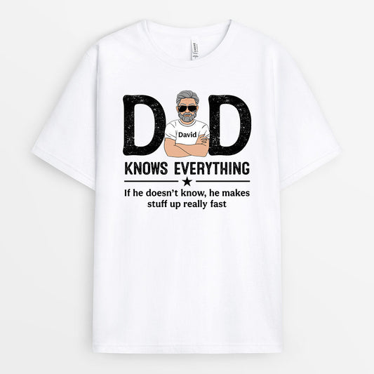 0299A908BUS2 Personalized T shirts presents Man Grandpa Dad
