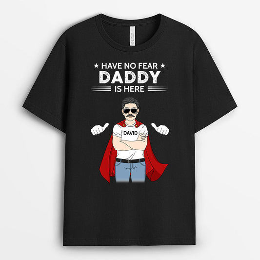 0301A267BUS1 Personalized T shirts presents Man Grandpa Dad Hero