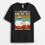 0305A908DUS1 Personalized T shirts gifts Man Grandpa Dad Cat