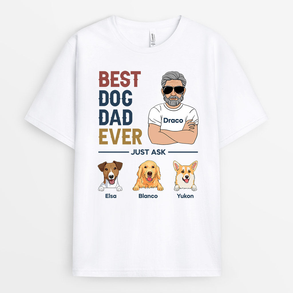 0309A108CUS1 Personalized T shirts gifts Man Dog Lovers