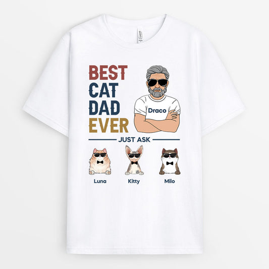0309A108DUS1 Personalized T shirts gifts Man Cat Lovers