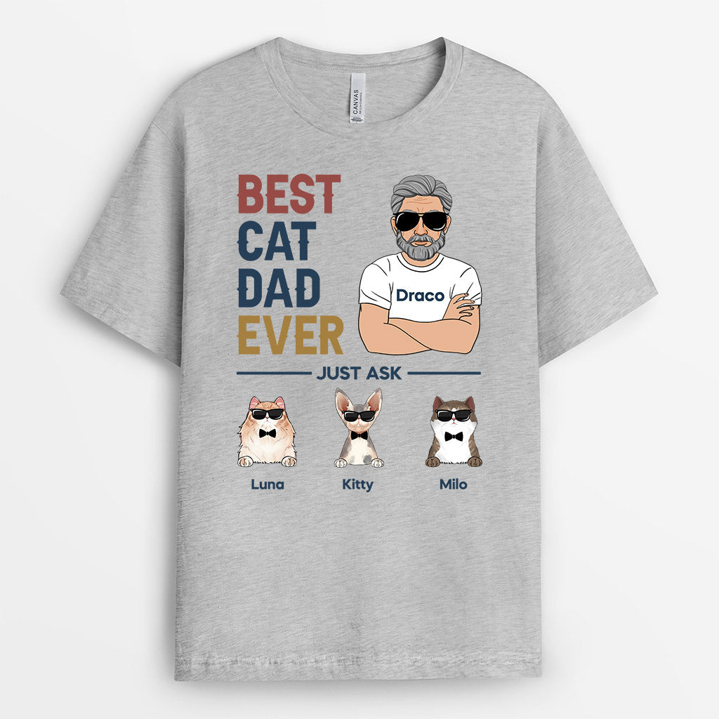 0309A108DUS2 Customized T shirts gifts Man Cat Lovers