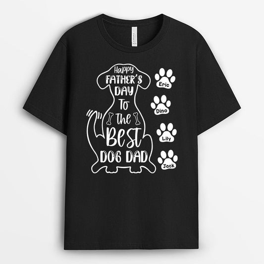 0325A960CUS1 Personalized T shirts presents Pawprints Dog Lovers