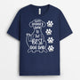 0325A960CUS2 Customized T shirts gifts Pawprints Dog Lovers