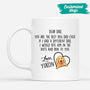 0338M950CUS2 Personalized Mug Presents Dog Grandpa Dad Text
