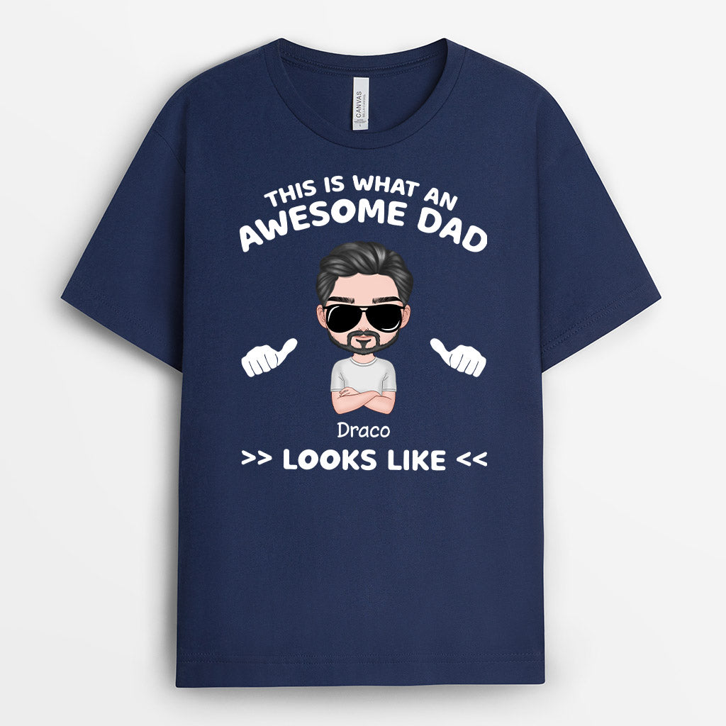 0343A268BUS1 Personalized T shirts presents Man Grandpa Dad