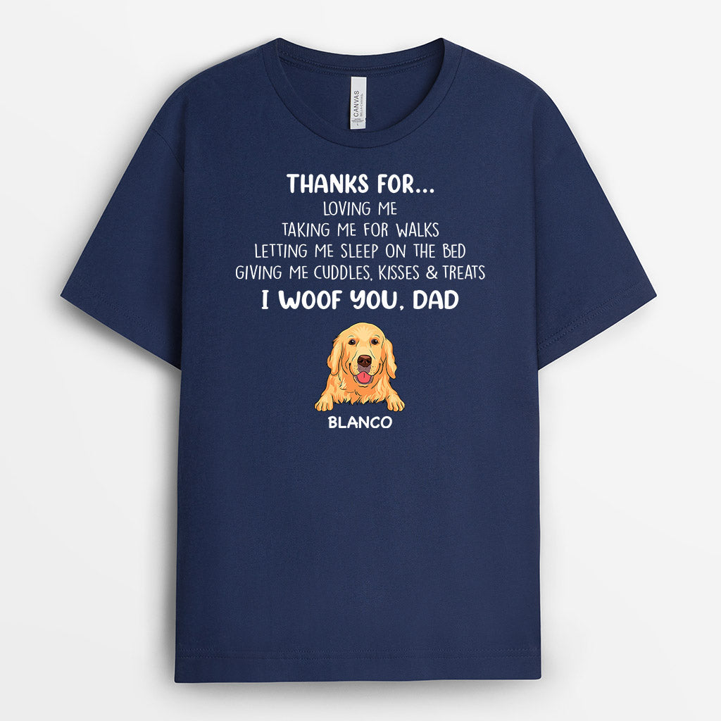 0346A950CUS1 Customized T shirts gifts Dog Lovers