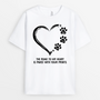 0362AUS2 Personalized T shirts gifts Pawprints Dog Lovers Heart