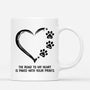 0362M257CUS1 Customized Mug Gifts Pawprints Dog Lovers Heart