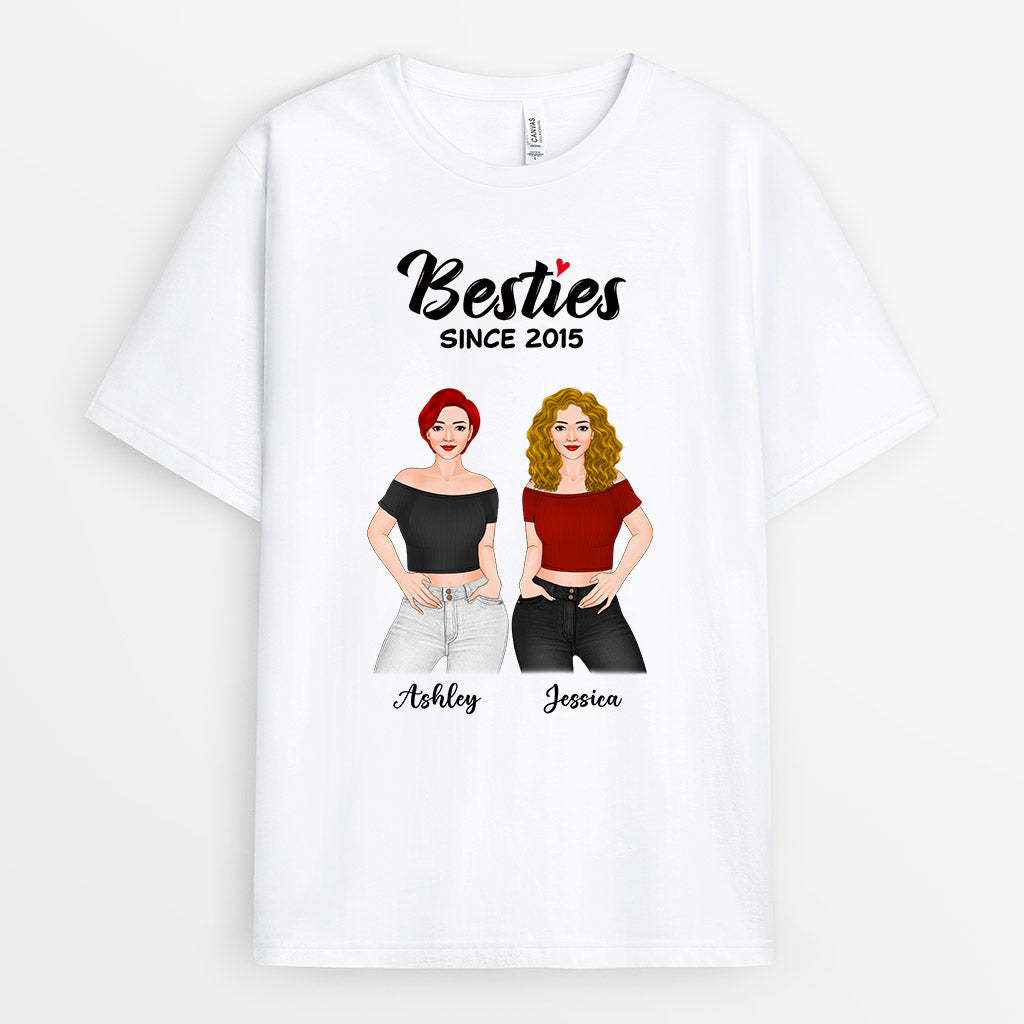 0370AUS1 Personalized T shirts Gifts Besties