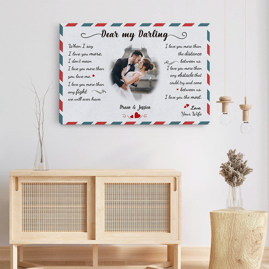 0376C150GUS3 Customized Canvas Gifts  Couples Lovers Letter