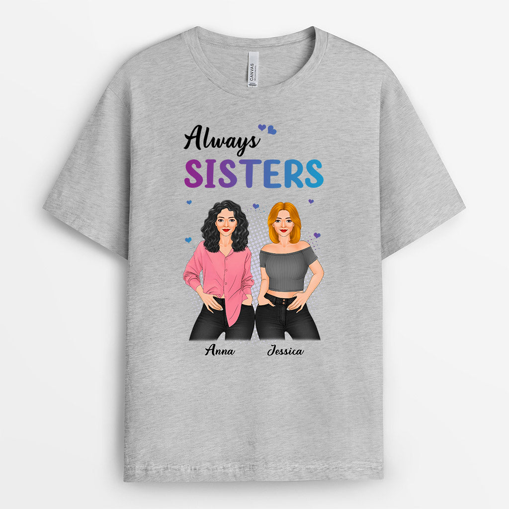 0379AUS1 Personalized T shirts Gifts Sisters Besties