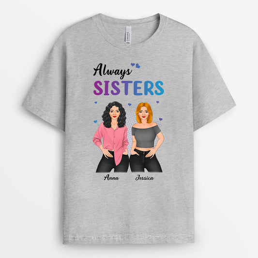 0379AUS1 Personalized T shirts Gifts Sisters Besties