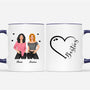 0388M147FUS3 Personalized Mug Gifts  Besties Heart