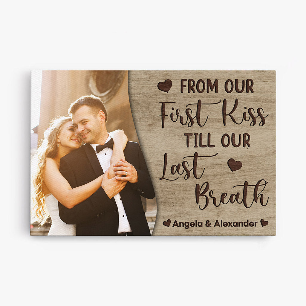 0404CUS1 Personalised Canvas Gifts Couples Lovers