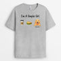 0408A238CUS2 Customized T shirts presents Dogs Grandma Mom Food