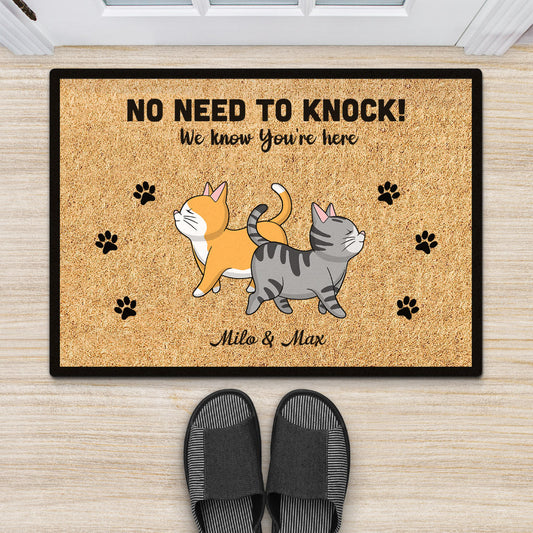 0409D268DUS2 Personalized Doormats gifts Cat Lovers