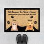 0419D508DUS1 Personalized Doormats Gifts Dog Papa Grandpa