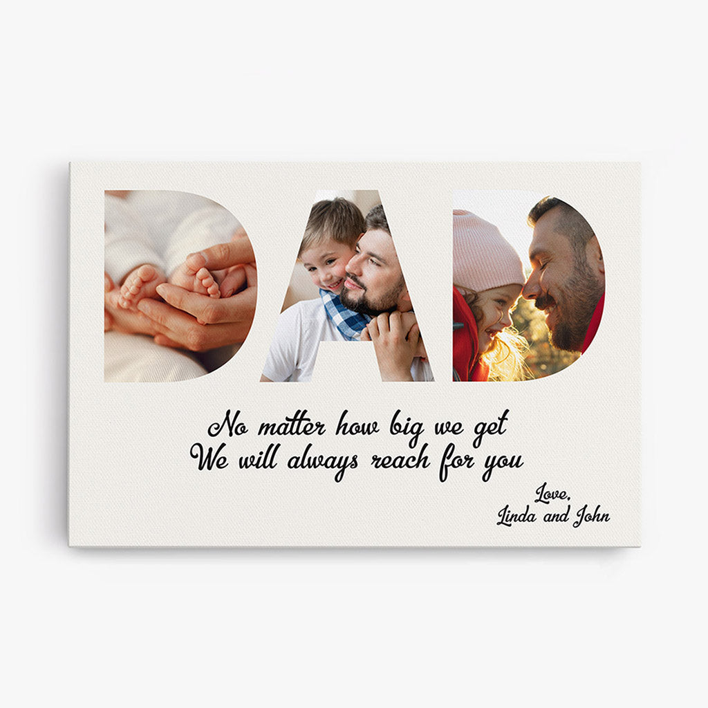0423C240BUS1 Customized Canvas Gifts Text Dad Photo