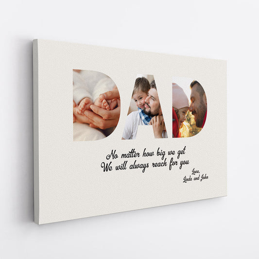 0423C240BUS2 Customized Canvas Gifts Text Dad Photo