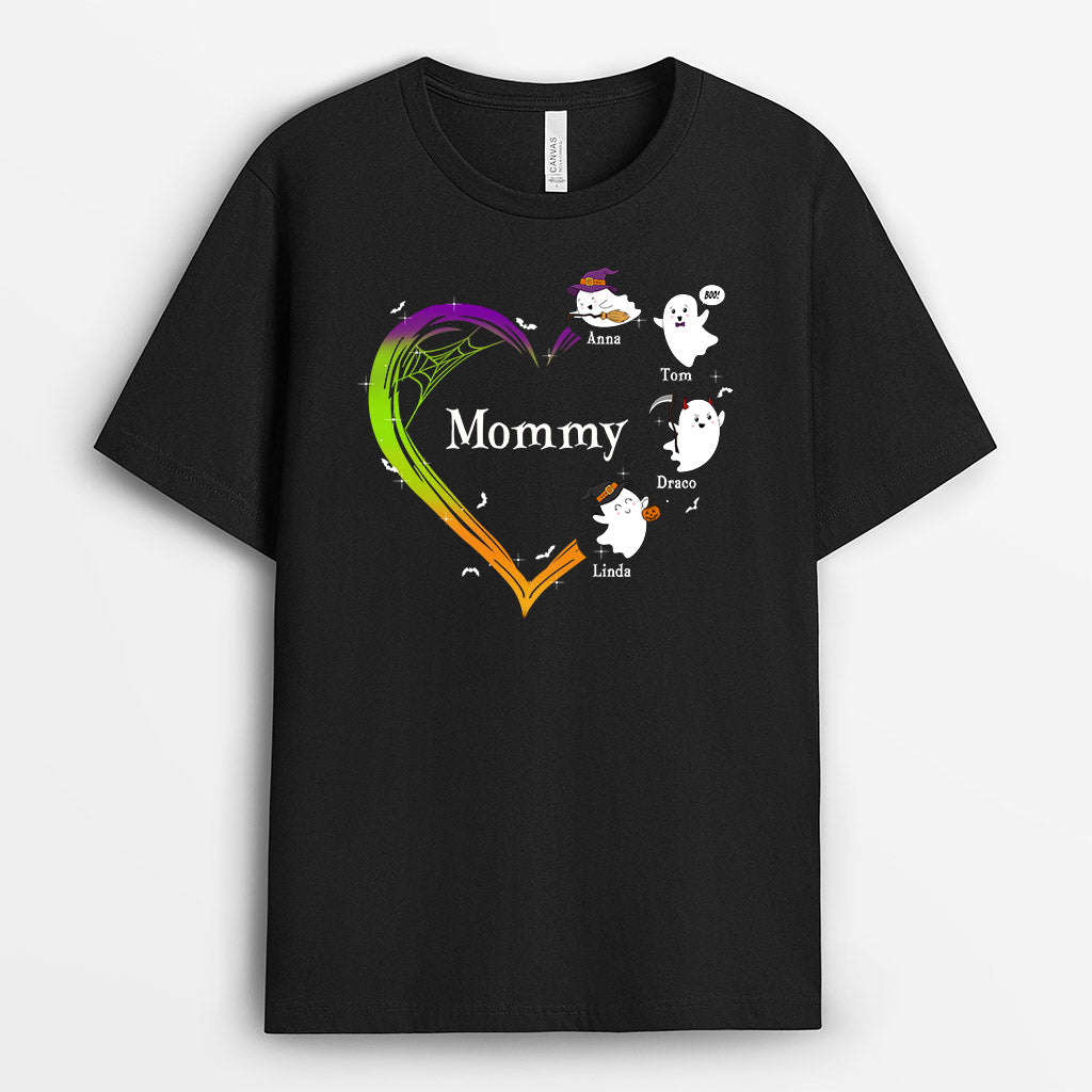 0424A168AUS1 Personalized T shirts Gifts Ghost Grandma Halloween