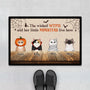 0447D540DUS1 Personalized Doormats Gifts Cat Lovers Halloween