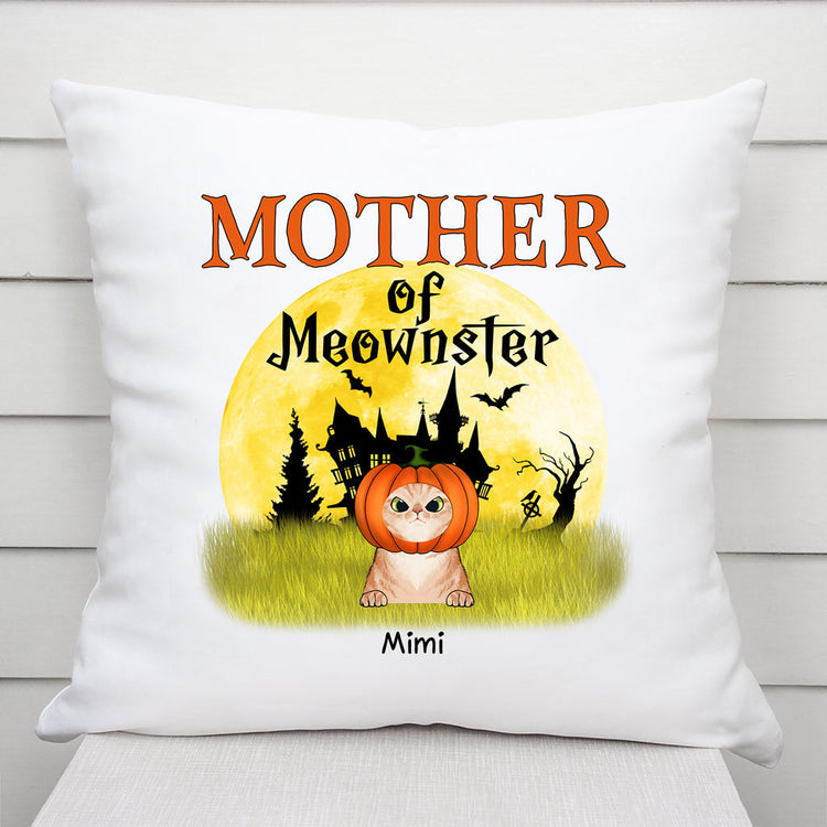 Personalized Mother Of Meownsters Pillow