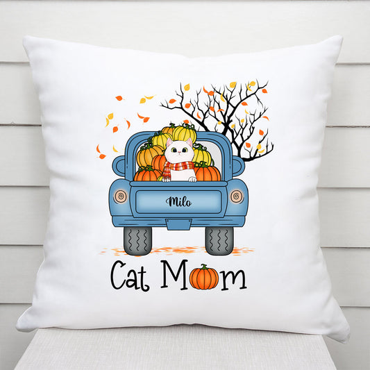 0463P538DUS1 Personalized Pillows Gifts Cat Mom