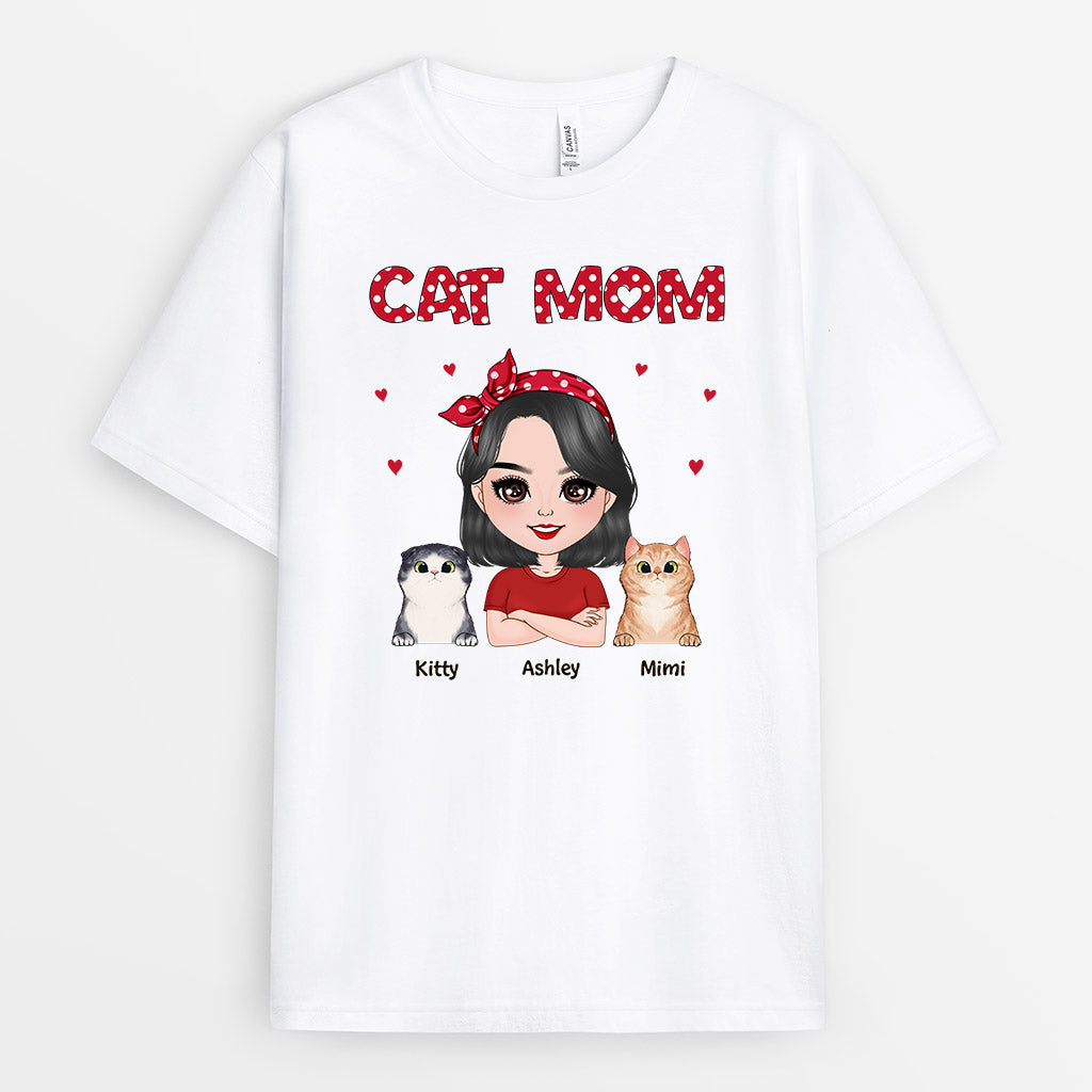 0479AUS1 Personalized T Shirt Gifts Cat Cat Lovers CatMom CatDaddy