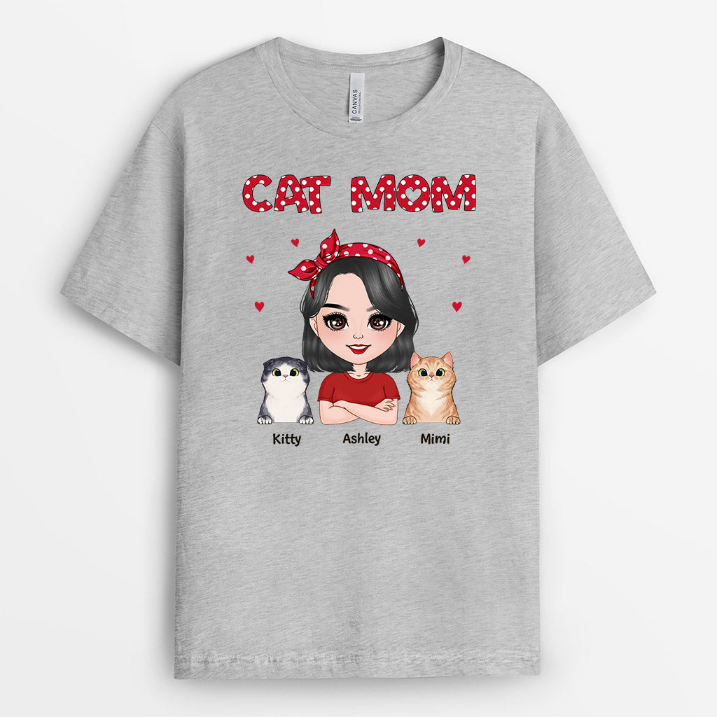 0479AUS2 Personalized T Shirt Gifts Cat Cat Lovers CatMom CatDaddy