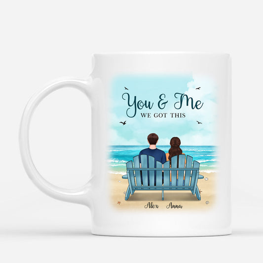 0482M535GUS2 Customized Mug Presents People Couples Beach