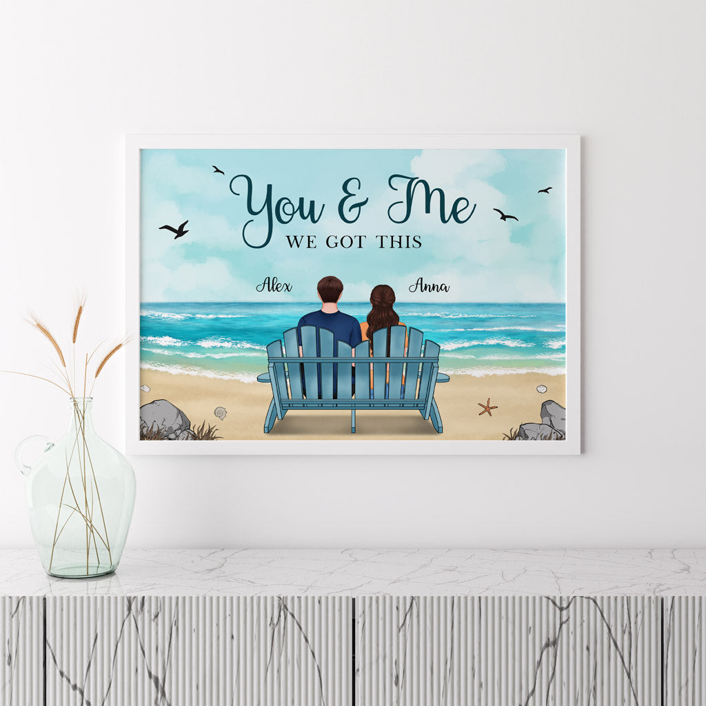 0482S535GUS3 Customized Posters Presents People Couples Beach