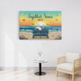 0489C595GUS3 Personalized Canvas Gifts People Couples Beach