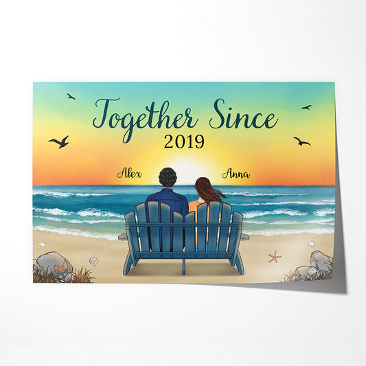 0489S595GUS1 Customized Posters Presents People Couples Beach