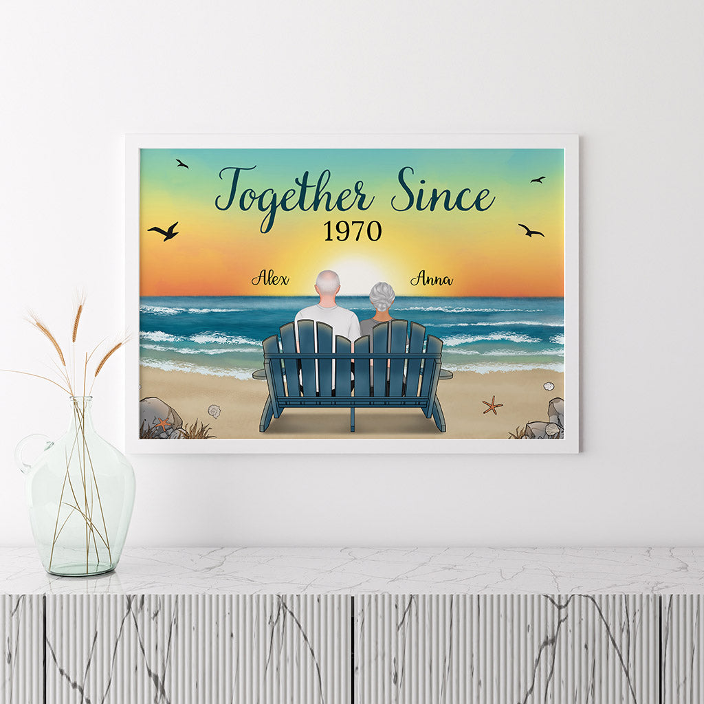 0489S595GUS3 Customized Posters Presents People Couples Beach