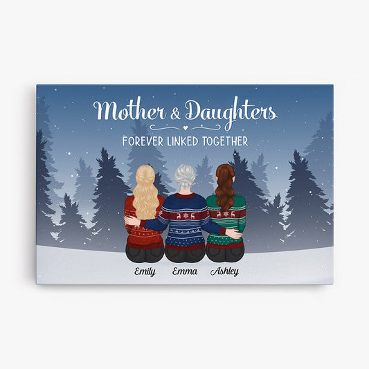 0512CUS1 Personalized Canvas Gifts Mother Grandma Mom Christmas