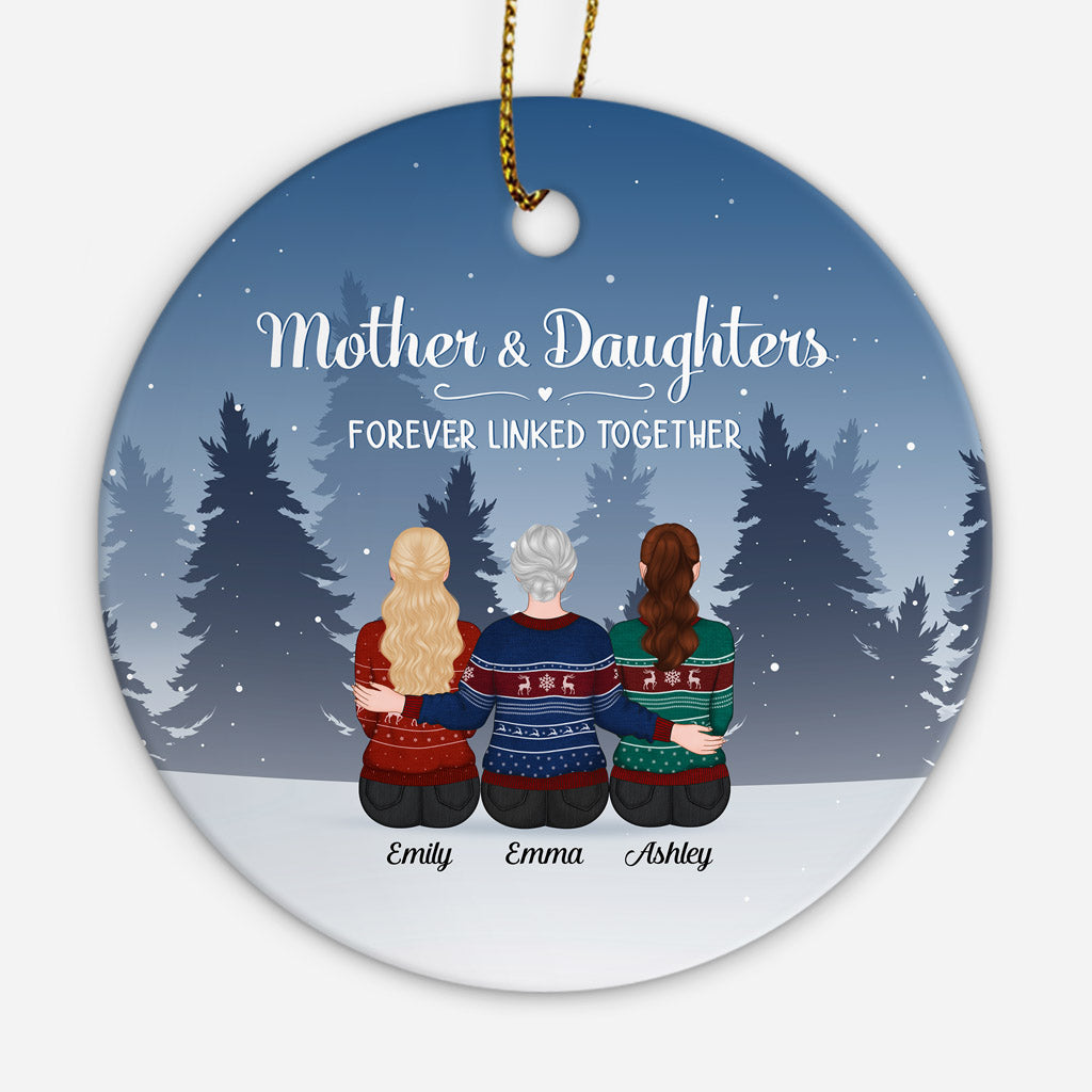Personalized Ornament - Mother and Sons - Xmas Ornament - Mother And Sons  Forever Linked Together