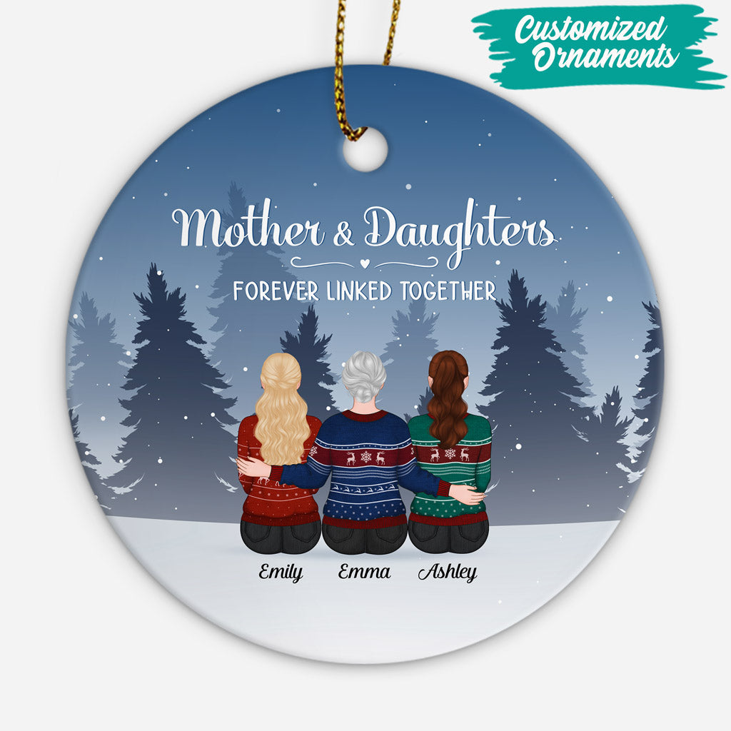 0512OUS2 Personalized Ornaments Gifts Mother Grandma Mom Christmas