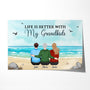 0514SUS1 Personalized Posters Gifts Grandkids Grandma Grandpa Christmas