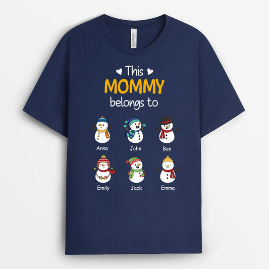 0524AUS1 Personalized T shirts Gifts Grandkids Grandma Mom Christmas