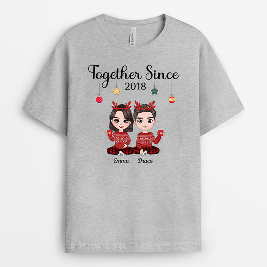 0557AUS1 Personalized T shirts Gifts Love Couples Lovers Christmas