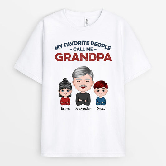 0564AUS2 Personalized T shirts Gifts Grandpa Grandpa Dad Christmas