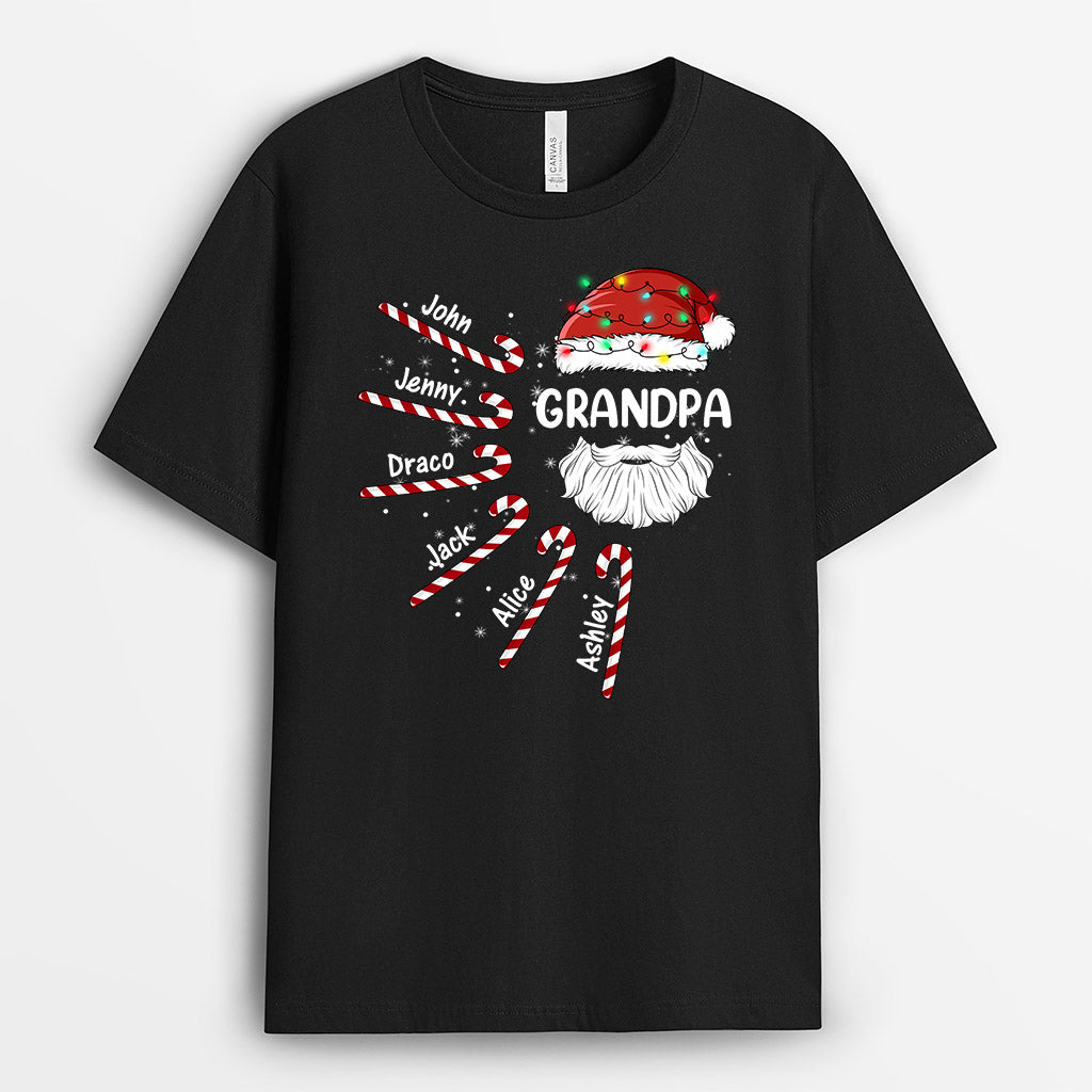 0586AUS1 Personalized T shirts Gifts Grandparents Grandma Grandpa Christmas_90443b2a e1f3 434f a0f2 d9aecc201acd