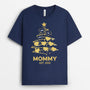 0589AUS1 Personalized T shirts Gifts Tree Dad Mom Christmas