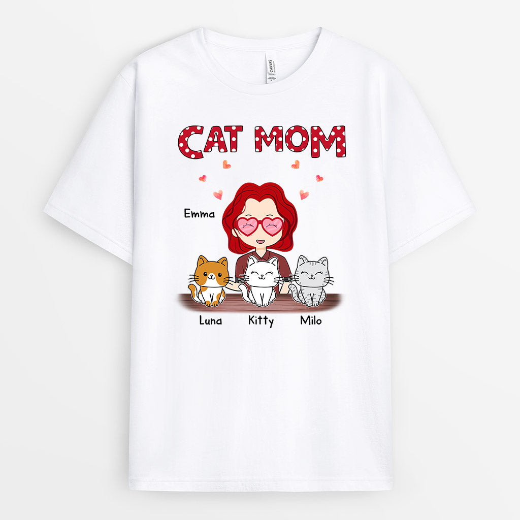 0596AUS1 Personalized T shirts Gifts Cat Cat Lovers Christmas