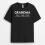 0617AUS1 Personalized T shirts Gifts Kids Grandma Mom