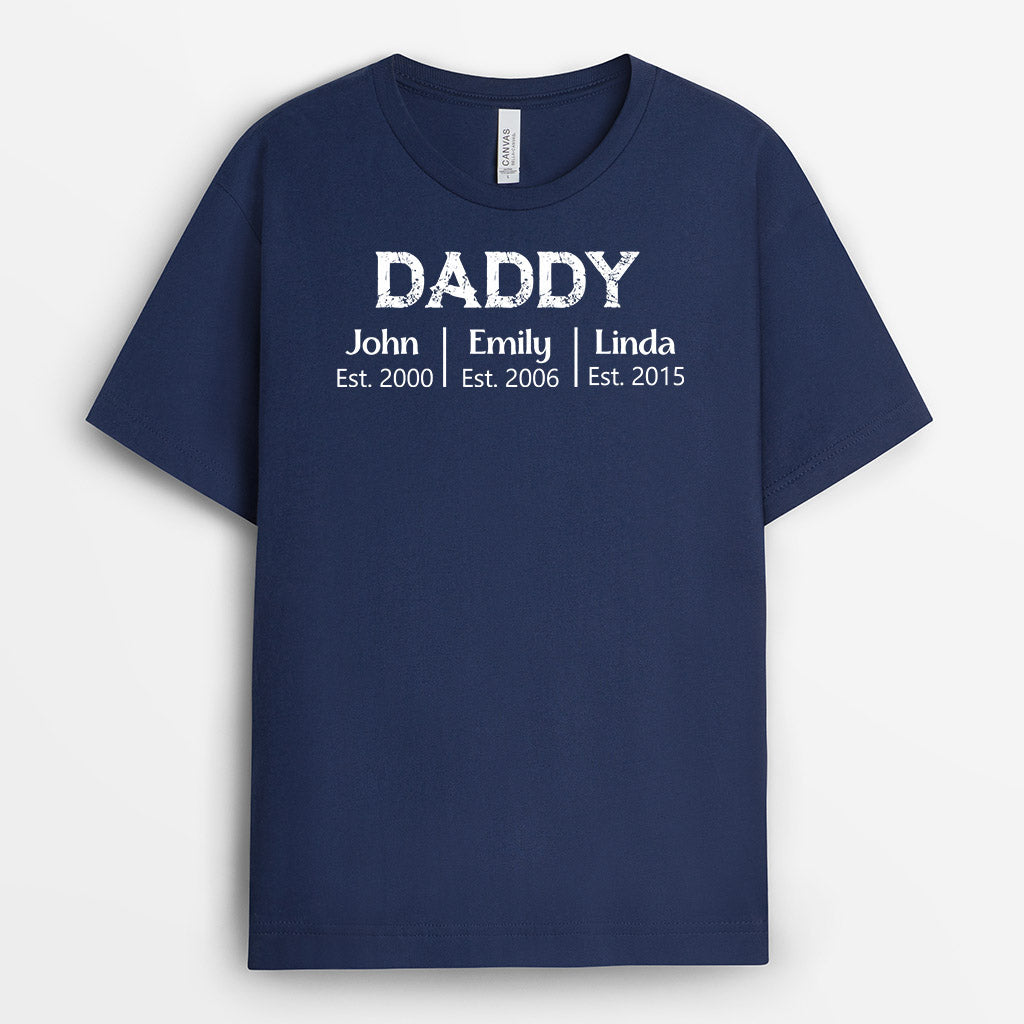 0617AUS2 Personalized T shirts Gifts Kids Grandpa Dad